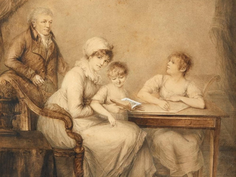 1749-Pierre-Noël Violet - Ritratto di famiglia